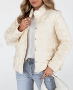 Lightweight Retro Stand-up Collar Thermal Cotton-padded Jacket