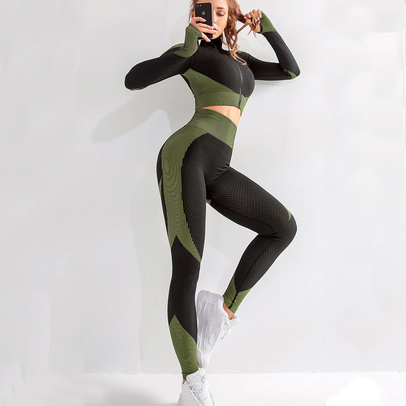 Ensemble de yoga pour femme, tenue de sport pour la gym