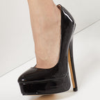 Chaussures de mariée à talons aiguilles compensés