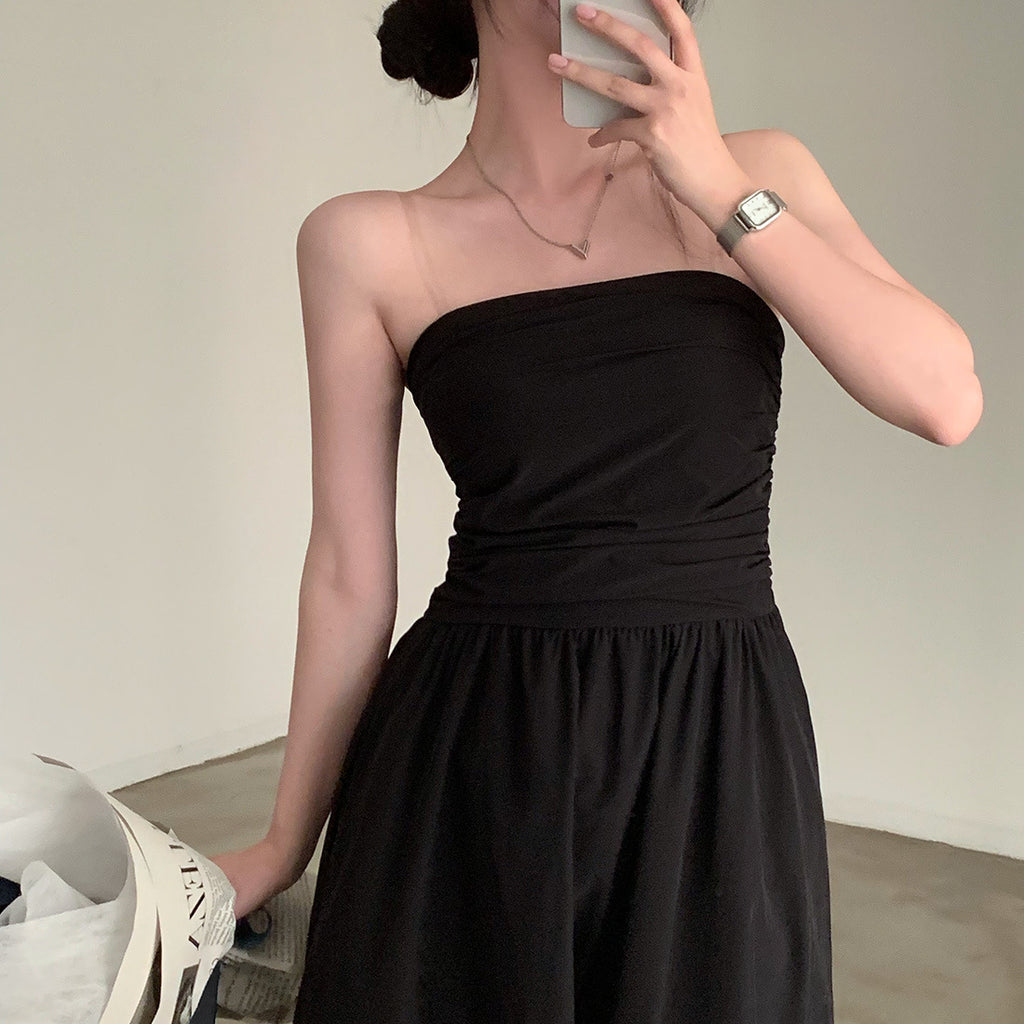 Robe longue amincissante bandeau de vacances pour femme