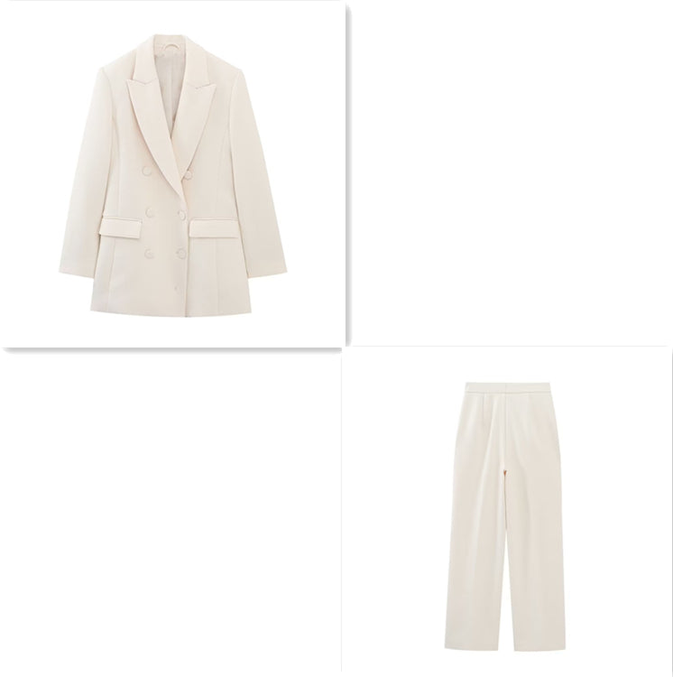 Blazer long croisé pour femme