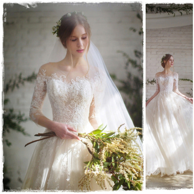 Robe de mariée Manches en dentelle