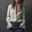 Chemise décontractée de style européen et américain pour femme