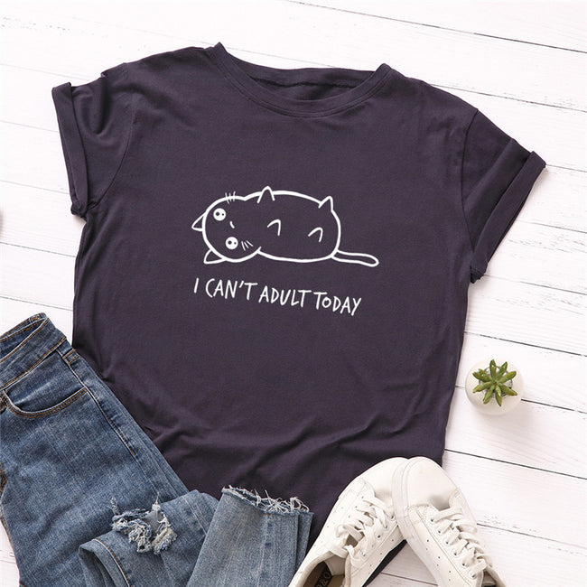T-shirts à manches courtes pour femmes Kitten Meow Lasw Hover Image