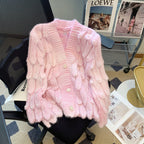 Manteau pull ample à la mode pour femme