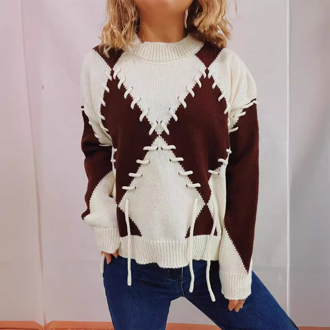 Pull tricoté fantaisie pour femme Hover Image