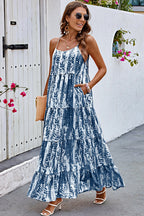 Robe à bretelles Tie-dye