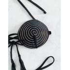 Maillot de bain bikini sans dos avec perceuse à chaud, bandeau de personnalité
