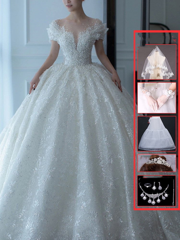 Robe de mariée bustier française