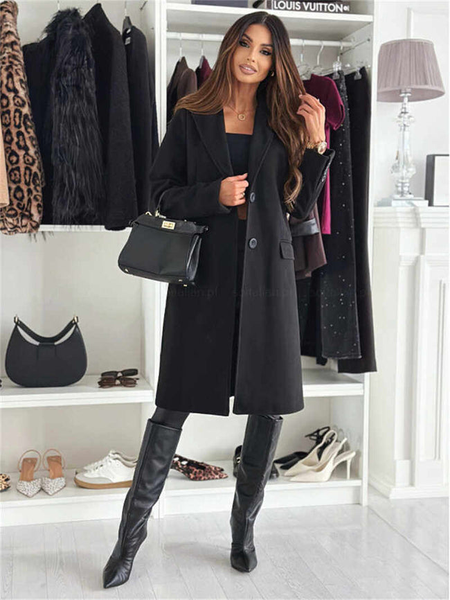 Mode Vêtements Femme Manteau Costume Blazer Veste Manteau Main Image