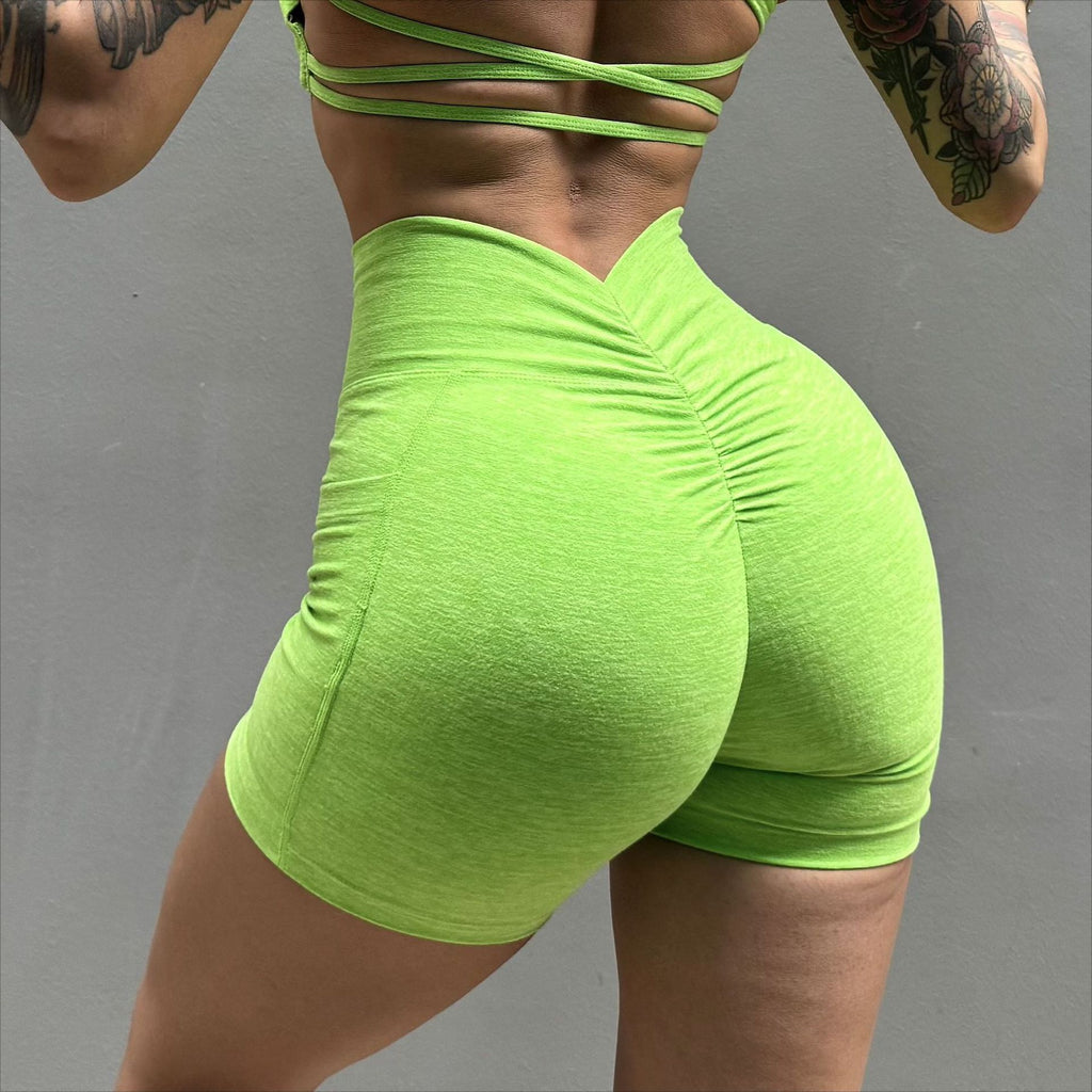 Short de yoga brossé pour femmes
