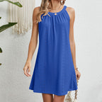 Robe de plage sans manches dos nu pour femmes