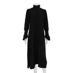 Robe longue décontractée fendue pour femme
