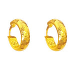 Boucles d'oreilles effet glace pilée pour femme