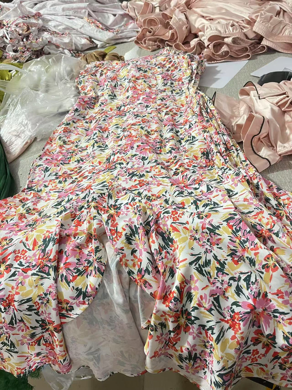 Robe élégante sans manches imprimée mode pour femmes