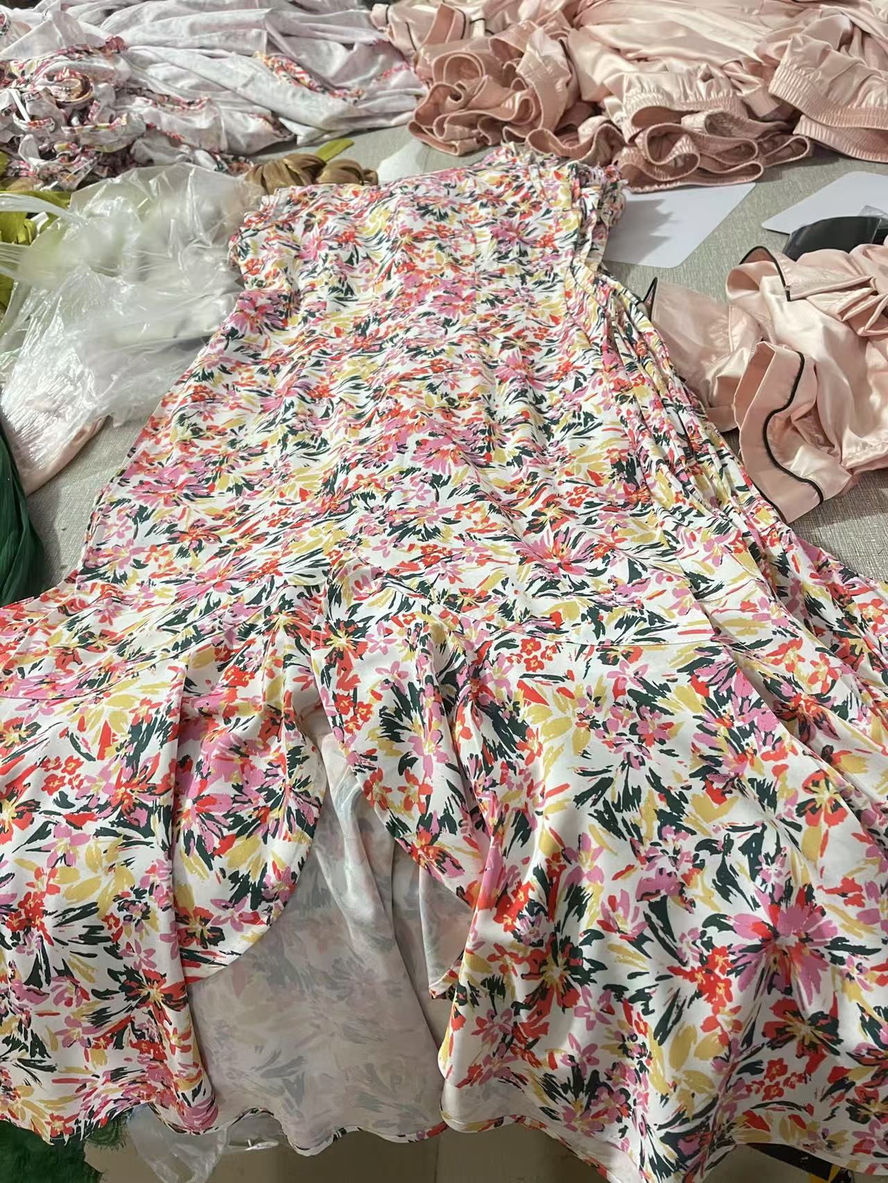 Robe élégante sans manches imprimée mode pour femmes