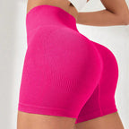 Shorts de yoga à rayures croisées, shorts de sport taille haute pour les fesses de pêche, pantalons de fitness gainants pour femmes, shorts de yoga