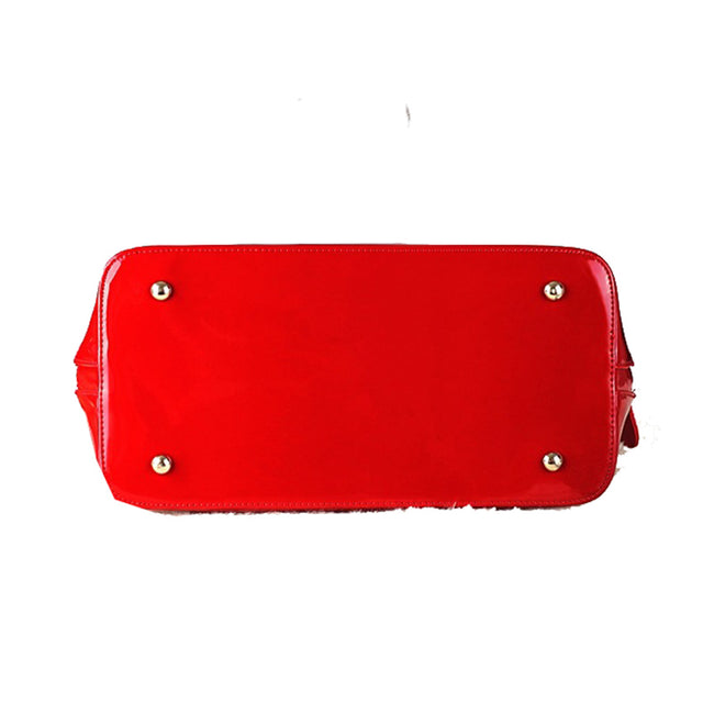 Sac à bandoulière brillant en cuir verni de haute qualité, polyvalent, pour mariage, pour femme Main Image