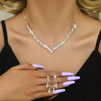 Bijoux De Mariée Accessoires Cheveux De Mariage Accessoires Collier Et Boucles D'Oreilles Ensemble Femmes