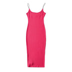 Robe ajustée fendue sur le côté pour femme
