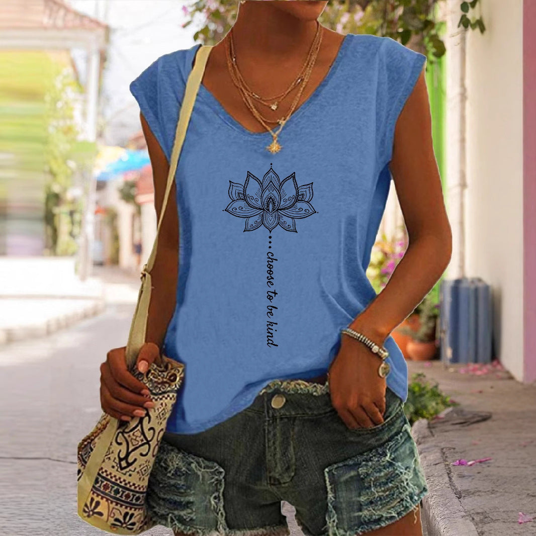 Hauts T-shirts style européen et américain pour femmes