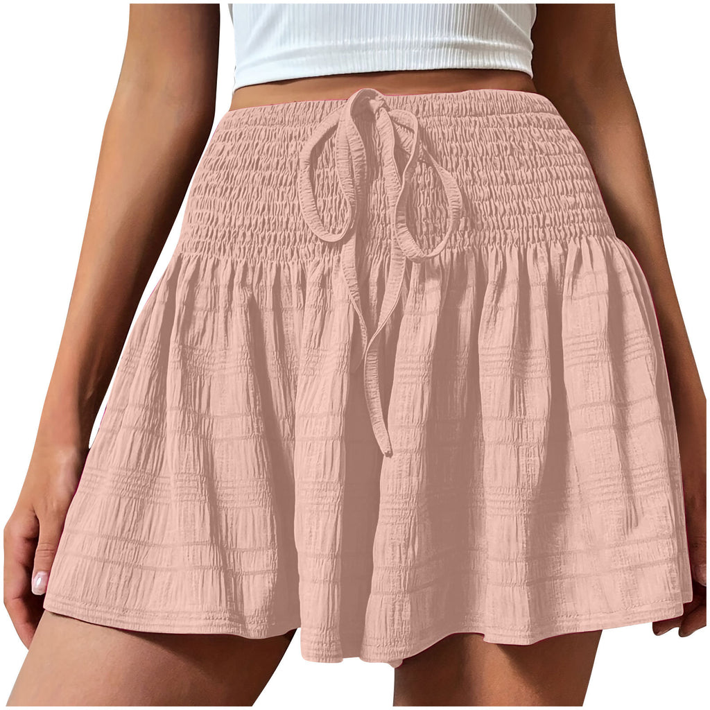Shorts à cordon élégants et minimalistes pour femmes