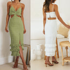 Robe Fourreau Ajustée Personnalisée à Bretelles Style Tempérament