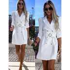 Robe Manteau De Costume Nouvelle Mode Avec Ceinture