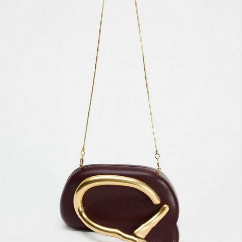 Sac de soirée à bandoulière rond classique européen et américain pour femme