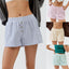 Shorts Rayés à Carreaux Décontractés pour Femmes