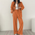 Ensemble tailleur décontracté style coréen pour femme