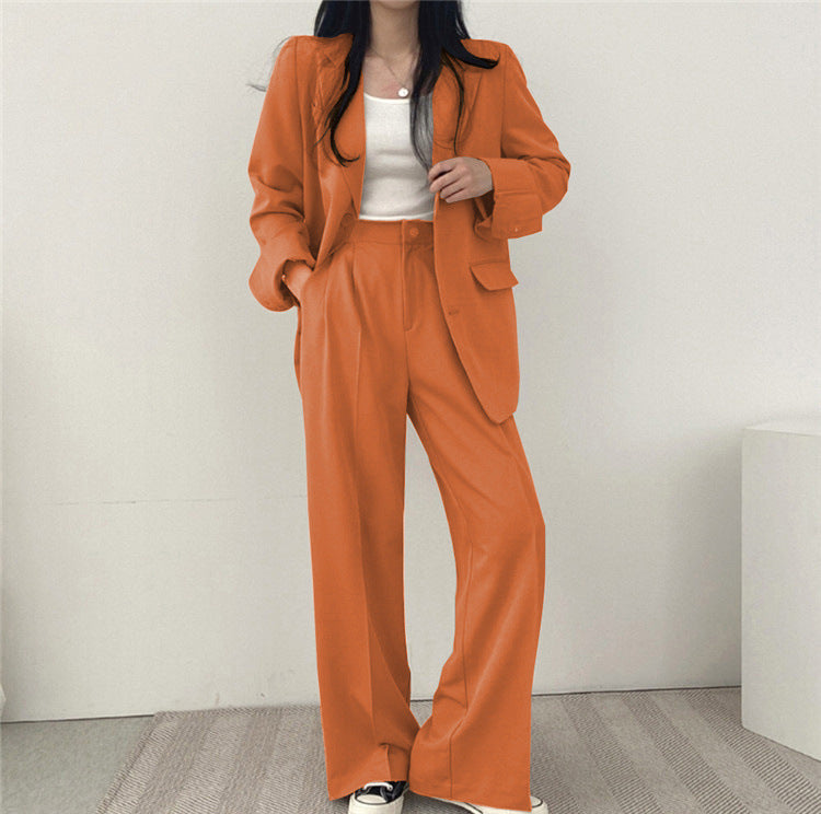 Ensemble tailleur décontracté style coréen pour femme
