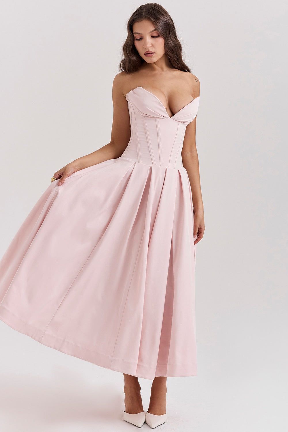 Nouvelle robe bustier tendance pour femmes