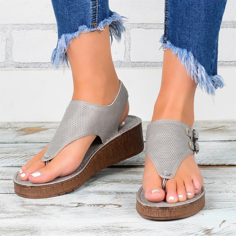 Sandales compensées pour femmes grandes tailles