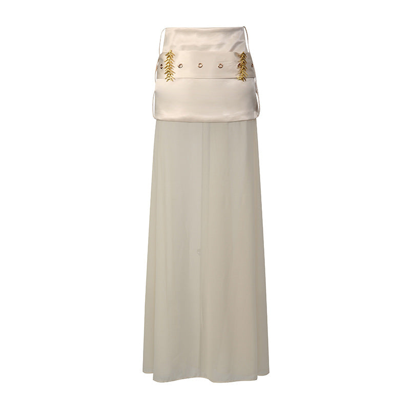 Jupe en satin vintage sexy et flatteuse pour femme