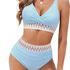 Maillot de bain bikini fendu pour femme
