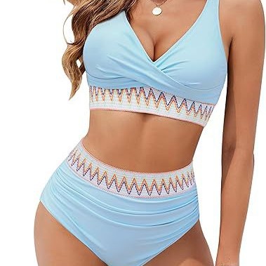 Maillot de bain bikini fendu pour femme