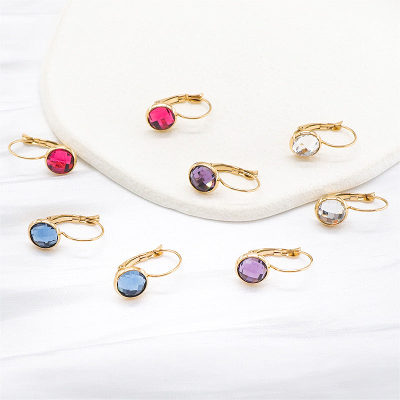 Bijoux Boucles d'oreilles en Cristal de Verre Autrichien Pendantes pour Femmes