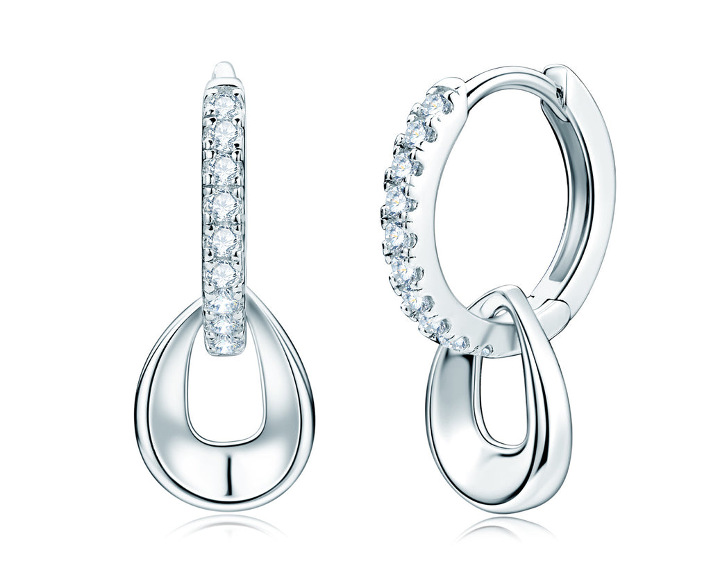 Instagram-style Long Tassel Moissanite Earrings For Women 925 Sterling Silver Ear Jewelry