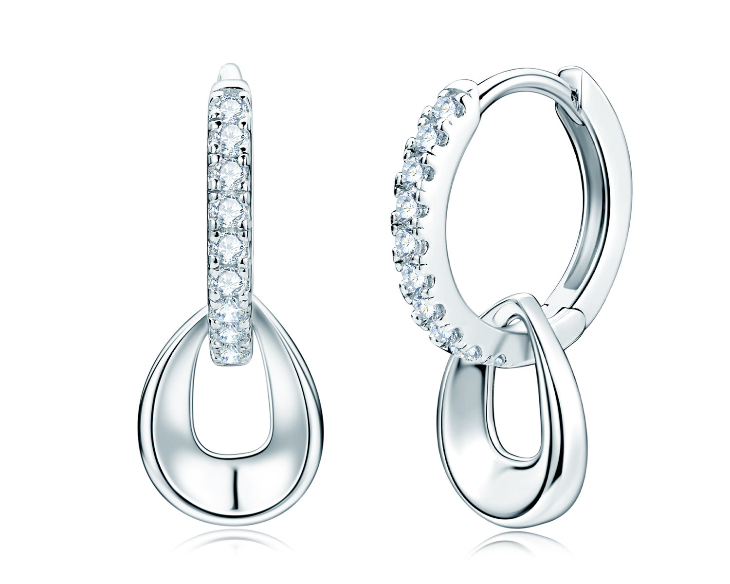 Instagram-style Long Tassel Moissanite Earrings For Women 925 Sterling Silver Ear Jewelry