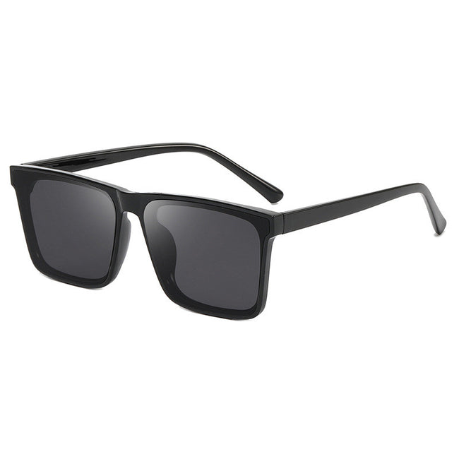 Lunettes de soleil carrées avec verre plat pour hommes et femmes Main Image