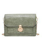 Sac à bandoulière en cuir PU motif pierre pour femmes