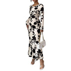 Robe élégante à manches longues pour femme