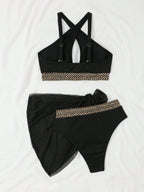 Sexy Three-Piece Bikini Womens Swimsuit