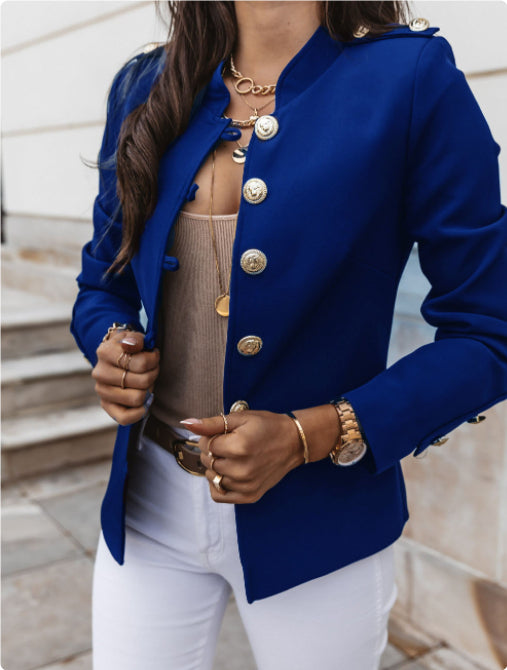 Petit blazer à manches longues et coupe ajustée