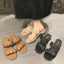 Sandales carrées simples et à la mode pour femme