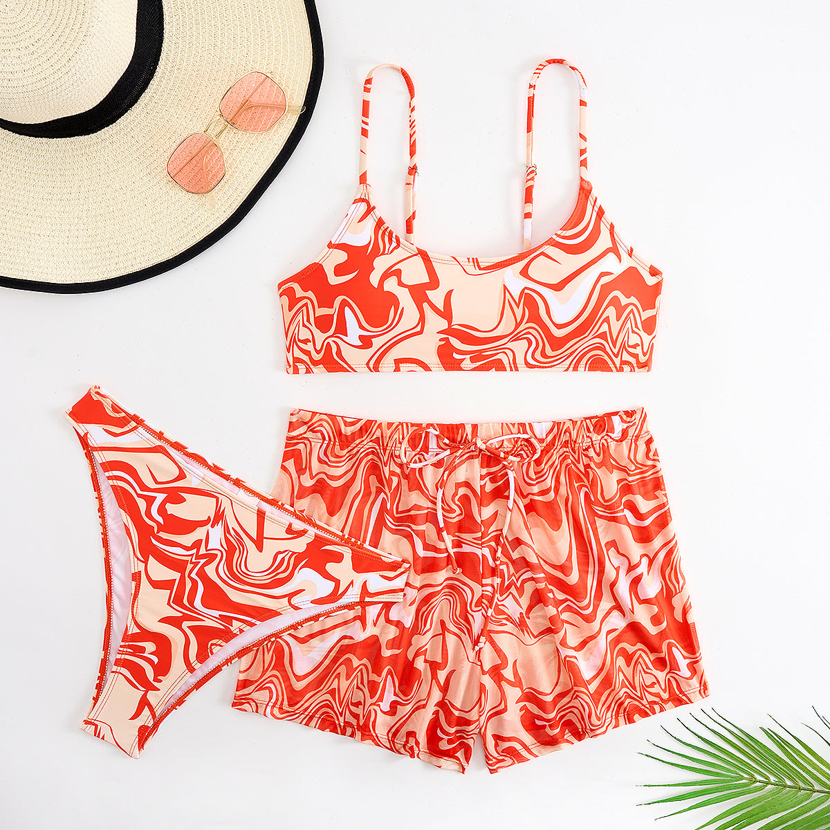 Nouveau Maillot de Bain Sexy Bikini Trois Pièces