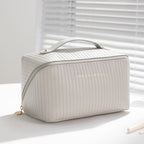 Trousse de Maquillage Verticale pour Femmes Grande Capacité et Portable