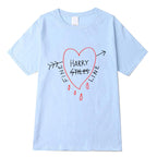 Harry Styles Fine Line T-shirt coréen femme hauts de mode chemises à manches courtes col rond t-shirts loisirs haut décontracté dames