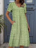 Robe Digitale Ample et Tendance pour Femme avec Imprimés